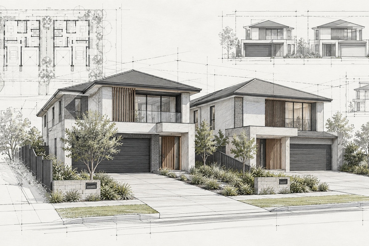 Dual Occupancy New Home Builds Sydney Building Design and Drafting Services