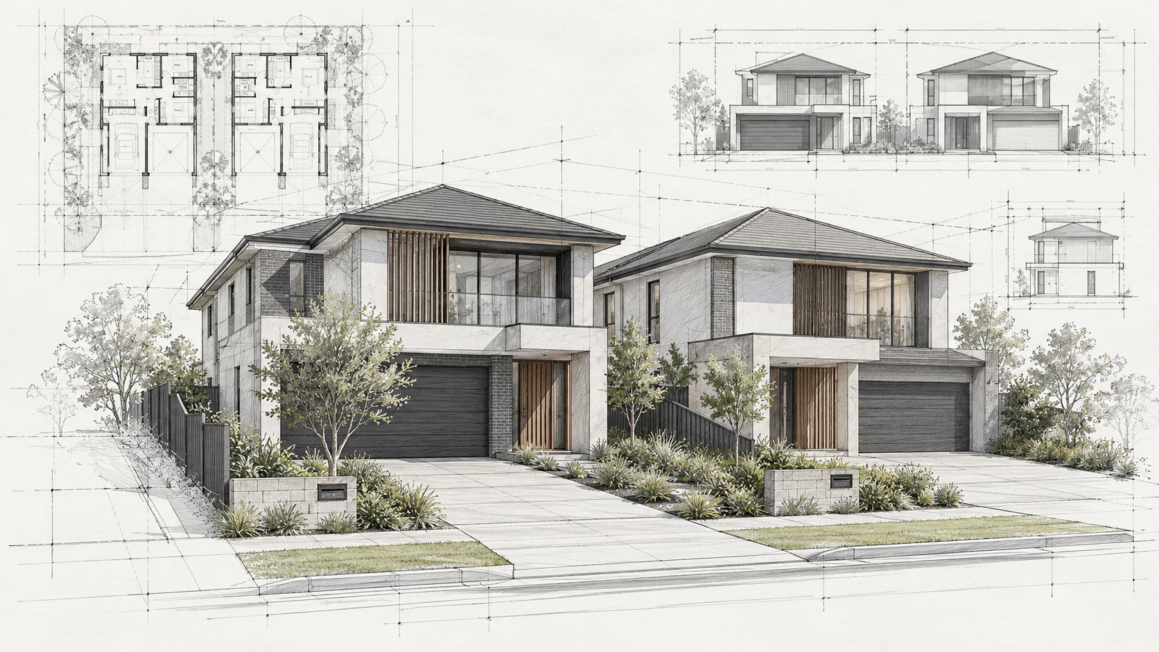 Dual Occupancy New Home Builds Sydney Building Design and Drafting Services